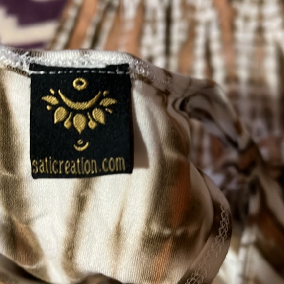 Bodycon boho Shibori tie-dye maxi with slit - Picture 5 of 10